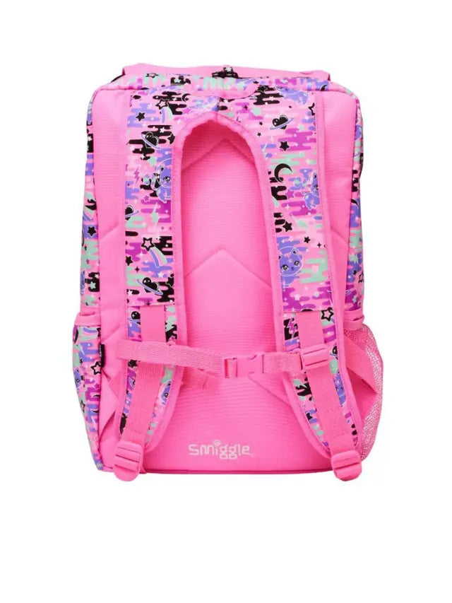 Smiggle Away Bag Backpack Foldover Pink