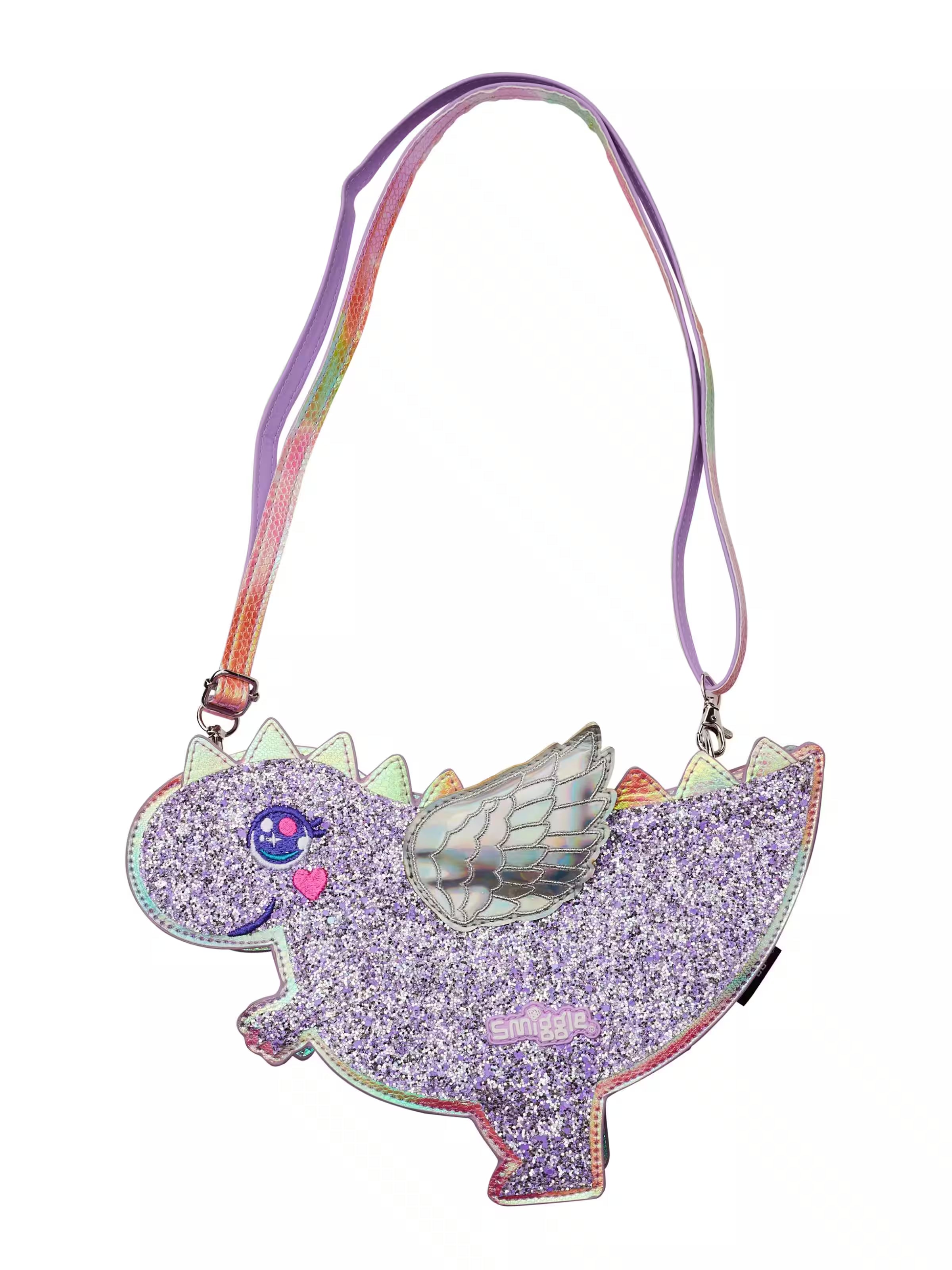 Smiggle Bag Shoulder Dino Lilac