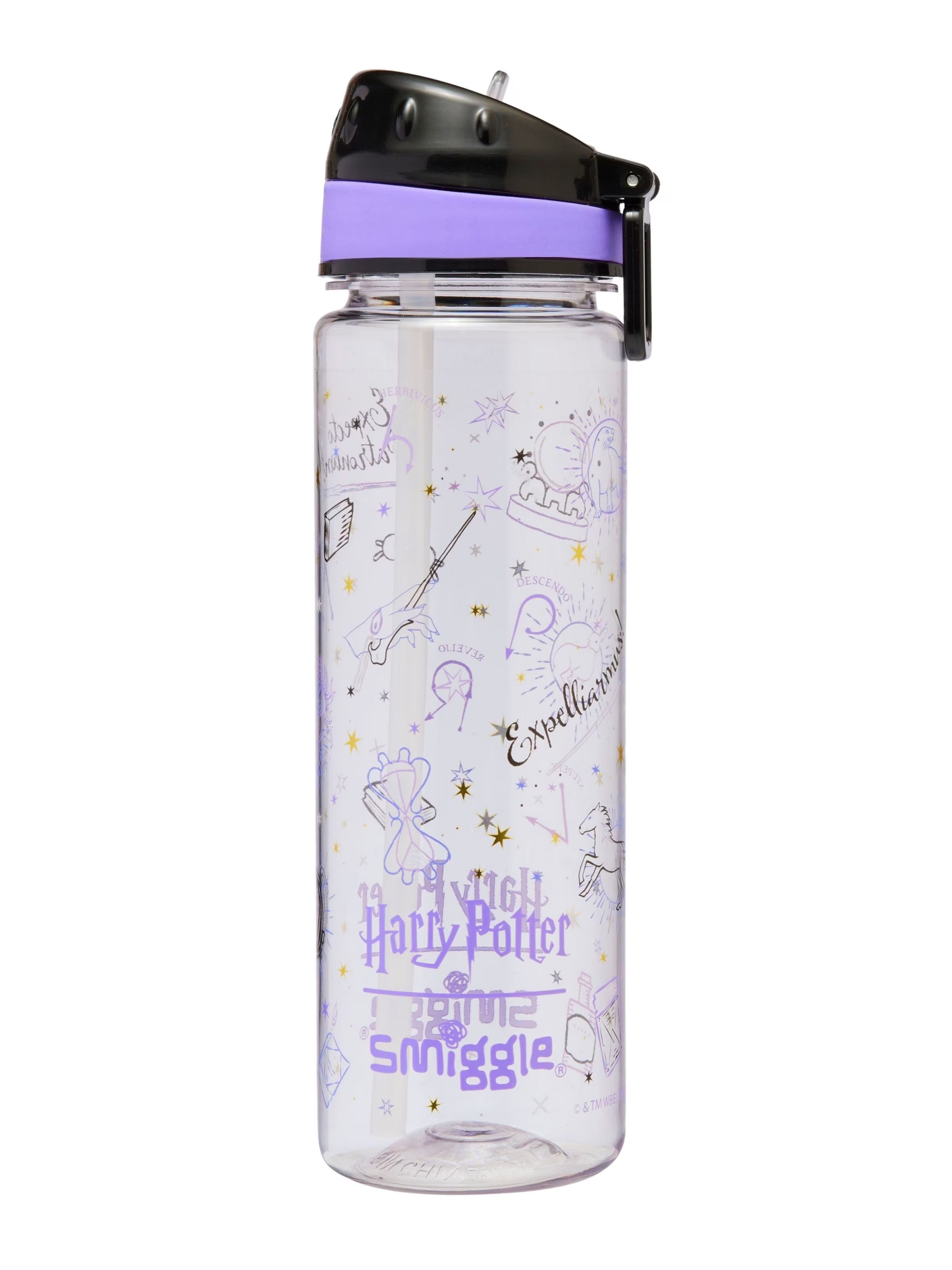 Smiggle Harry Potter Bottle Drink Up Tpc Black/Purple