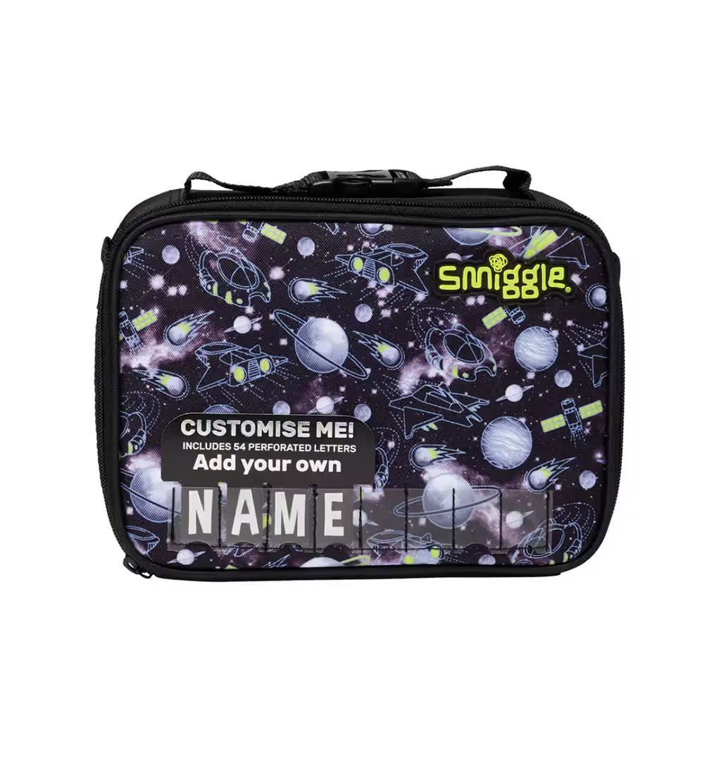 Smiggle Fly Hi Lunch Box Square Attach Id Black