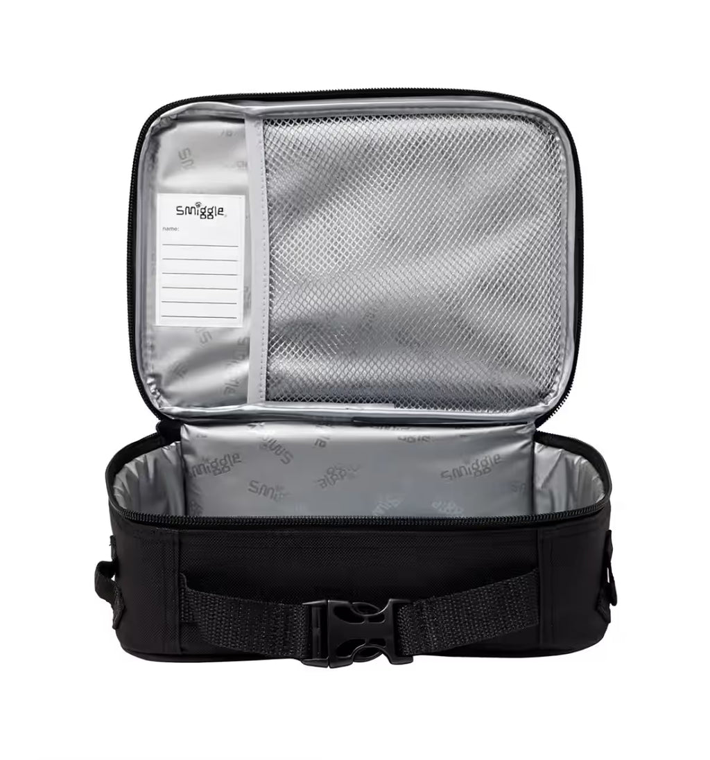 Smiggle Fly Hi Lunch Box Square Attach Id Black