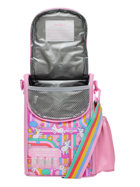 Smiggle Blast Lunch Box Strap Junior Id Pink