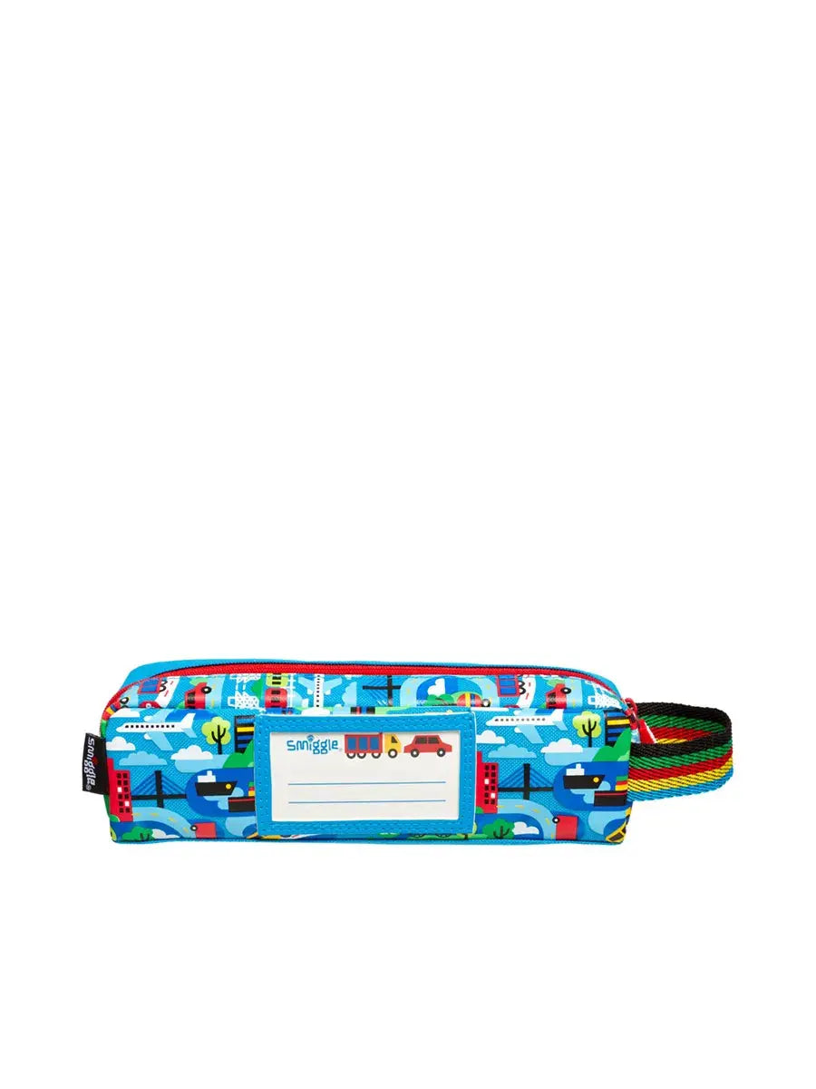 Smiggle Round About Pencil Case Character Teeny Mid Blue