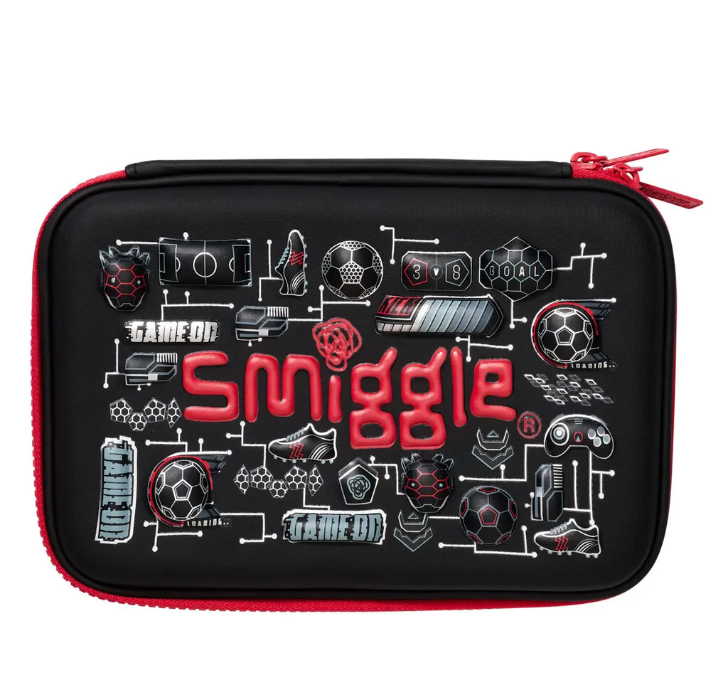 Smiggle Away Pencil Case Hardtop Character Black