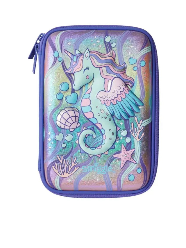 Smiggle Better Together Pencil Case Hardtop Character Purple