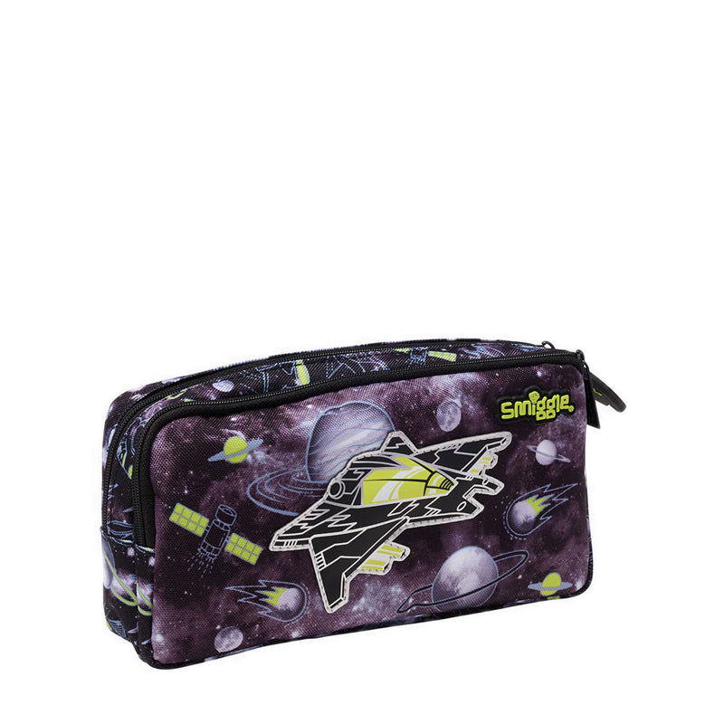 Smiggle Fly Hi Pencil Case Pocket Character Black