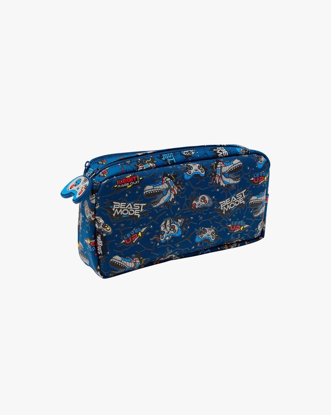 Smiggle Fly Hi Pencil Case Pocket Character Navy