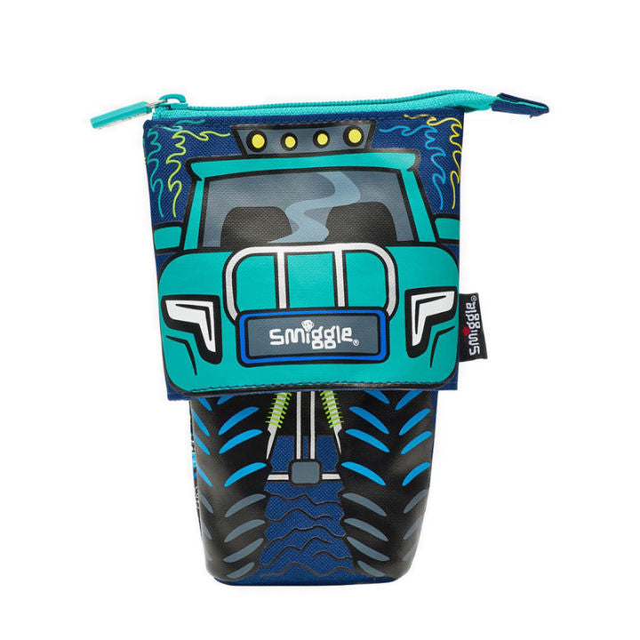 Smiggle Blast Pencil Case Slide Stand Navy