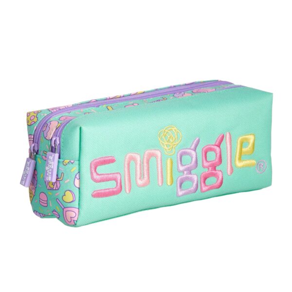 Smiggle Vibin Pencil Case Twin Zip Mint