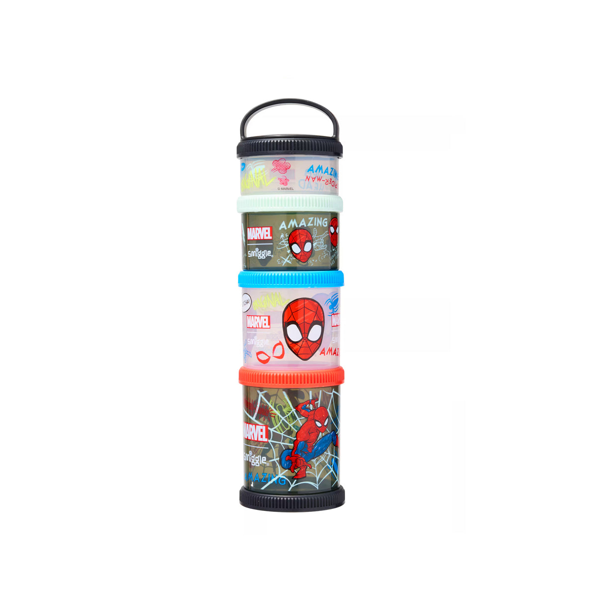 Spider-Man Snack & Stack Containers - Set of 4