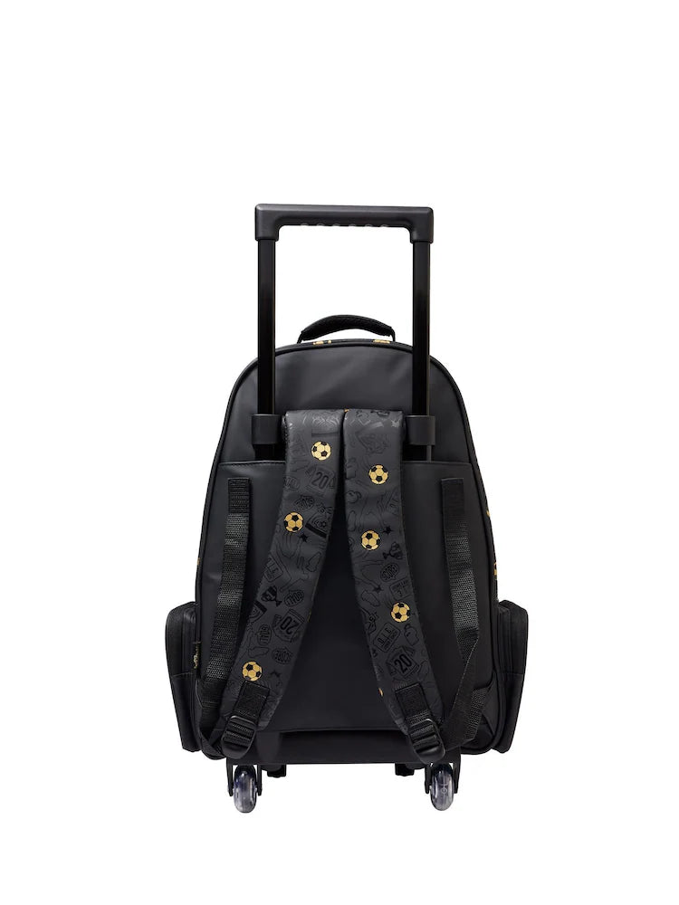 Smiggle 20Th Birthday Bag Backpack Trolley With Light Up Wheels Black