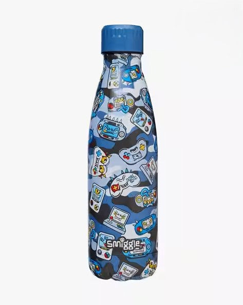 Smiggle Away Bottle Steel Wonder Blue