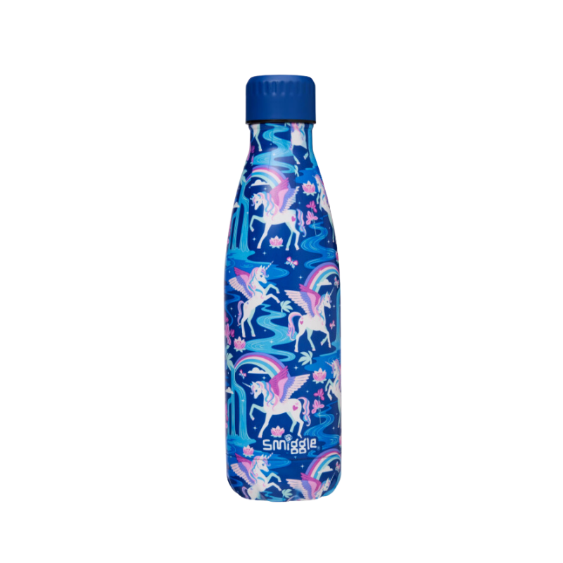 Smiggle Away Bottle Steel Wonder Navy