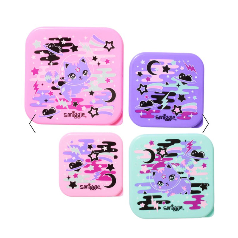 Smiggle Away Container 4 In 1 Pink