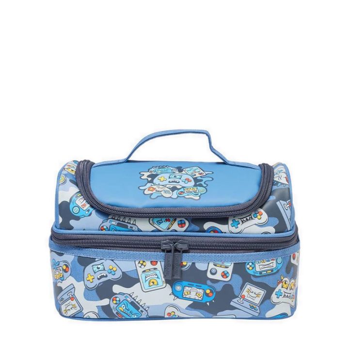 Smiggle Away Lunchbox Double Decker Blue