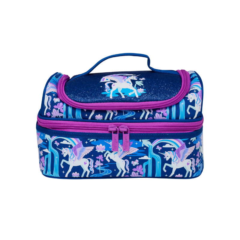 Smiggle Away Lunchbox Double Decker Navy