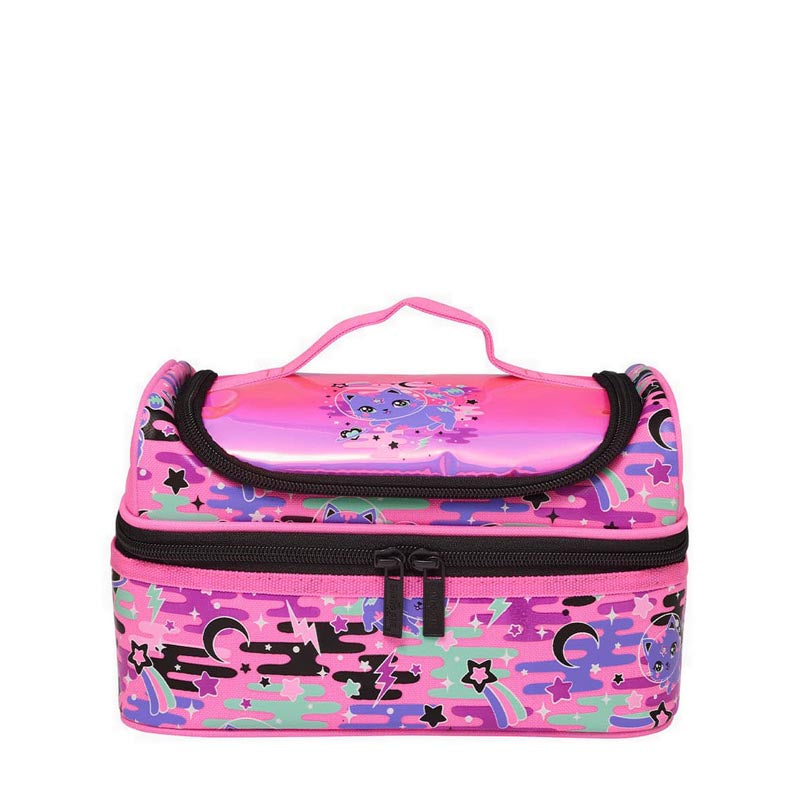 Smiggle Away Lunchbox Double Decker Pink