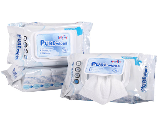 Tollyjoy Pure Wipes (Unscented) 70Sx3 S/O