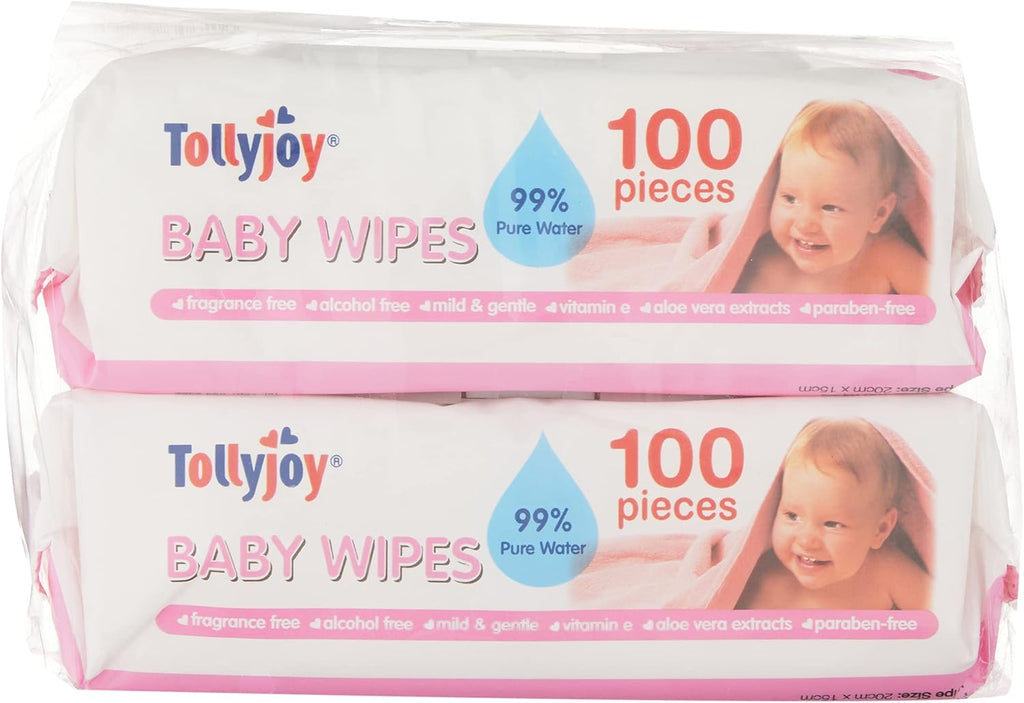 Tollyjoy Unscented Baby Wipes 100S X 2 S/O