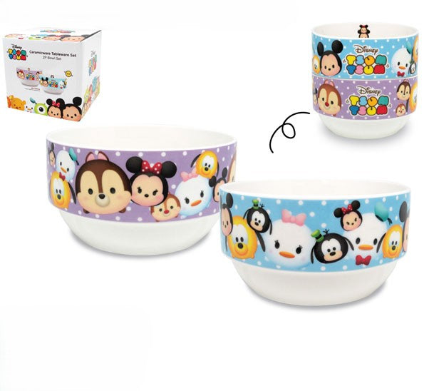 Tsumtsum 2Pcs Bowl Set 4.5