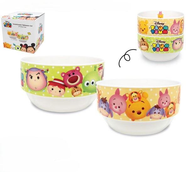 Tsumtsum 2Pcs Bowl Set 4.5