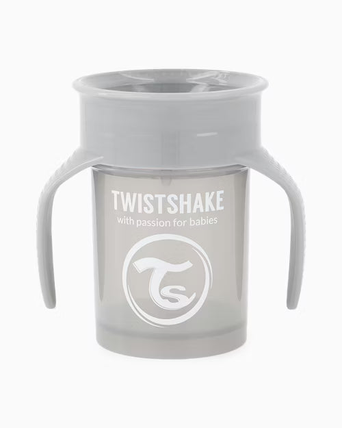 Twistshake 360 Cup 6+M Pastel Grey
