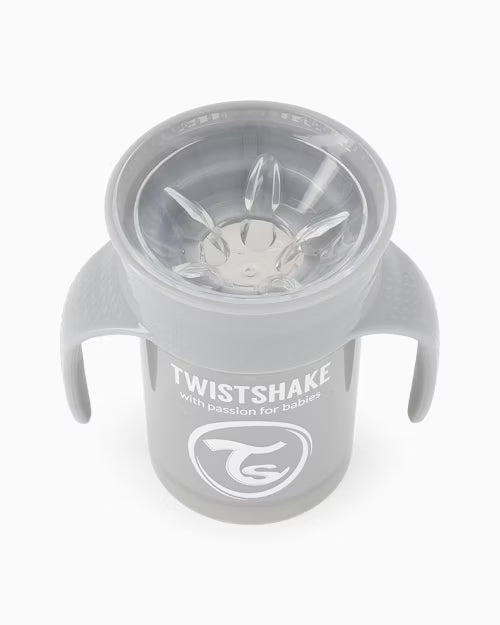Twistshake 360 Cup 6+M Pastel Grey