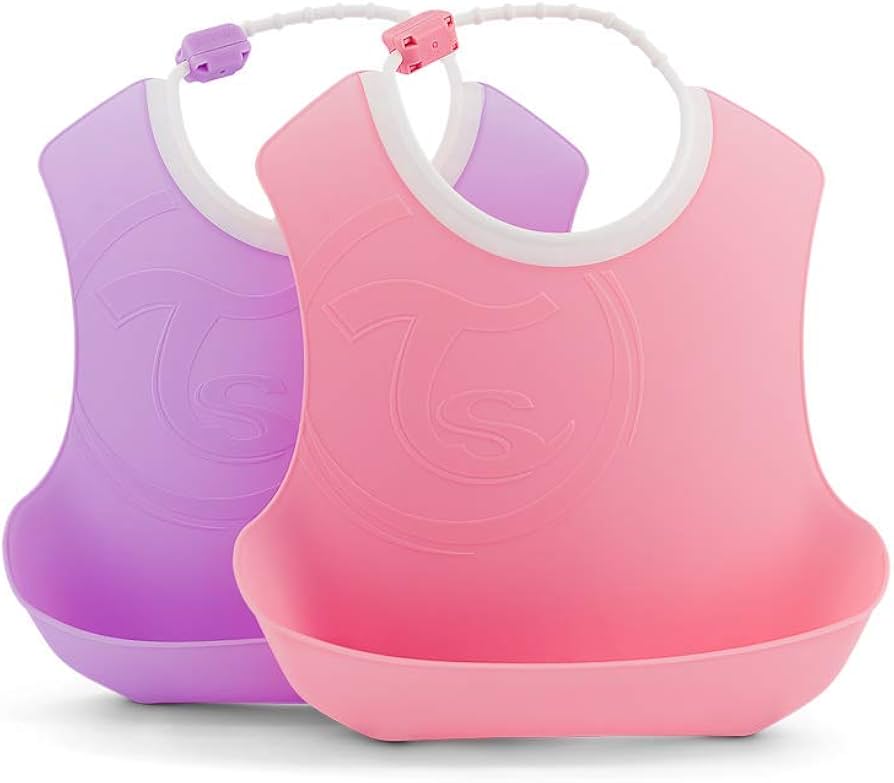 Twistshake Bib 4+M Pastel Pink Purple
