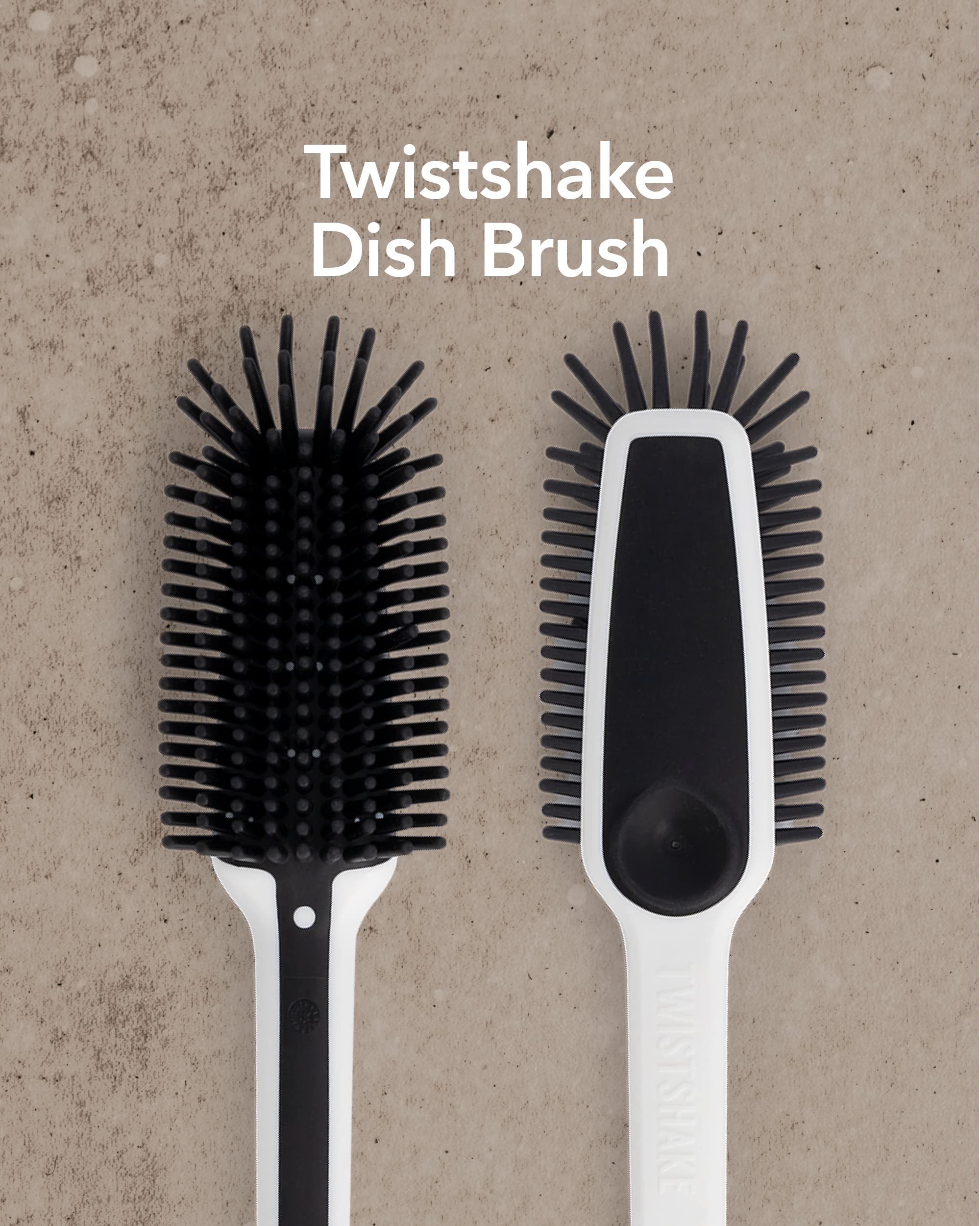 Twistshake Dish Brush Black White