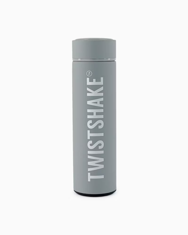 Twistshake Hot & Cold Bottle 420Ml Pastel Grey S/O