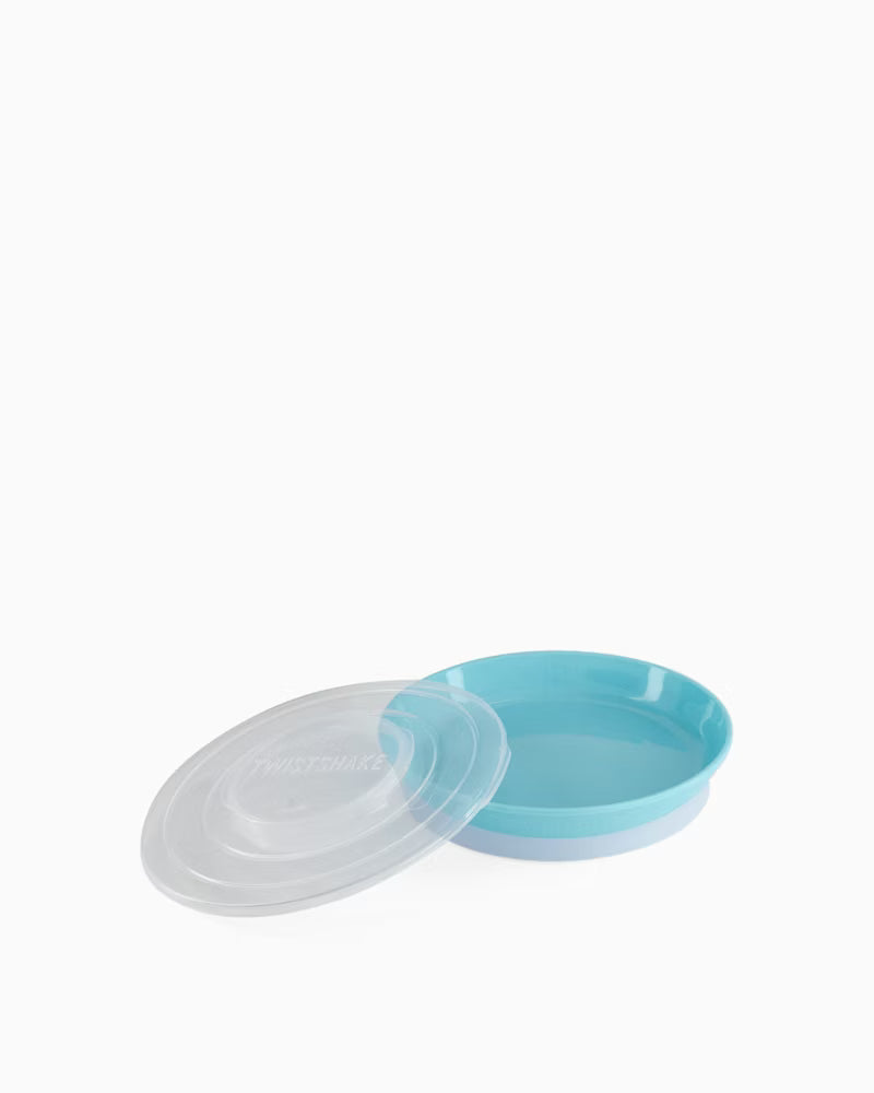 Twistshake Plate 6+M Pastel Blue