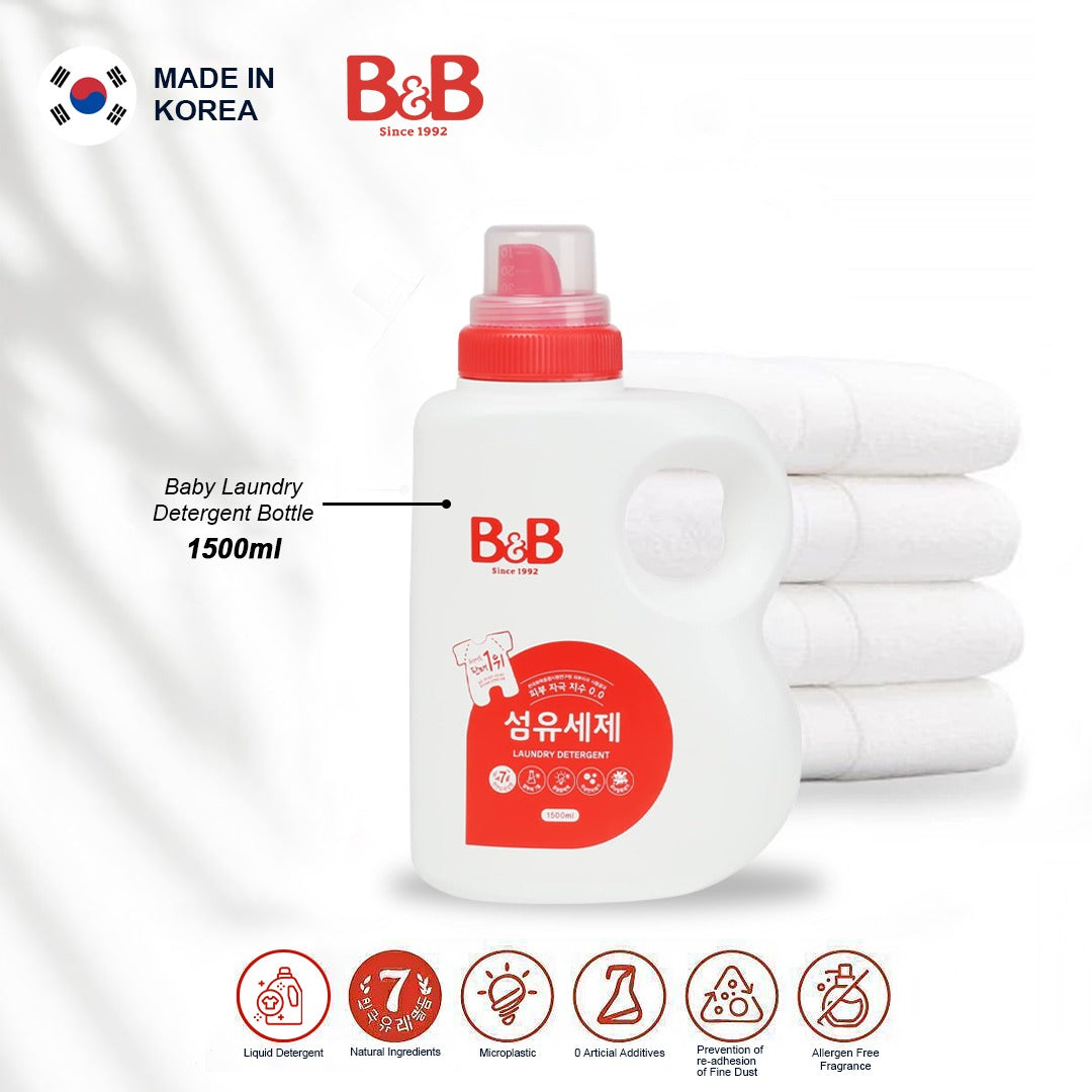 B&B BABY LAUNDRY DETERGENT BOTTLE 1.5L