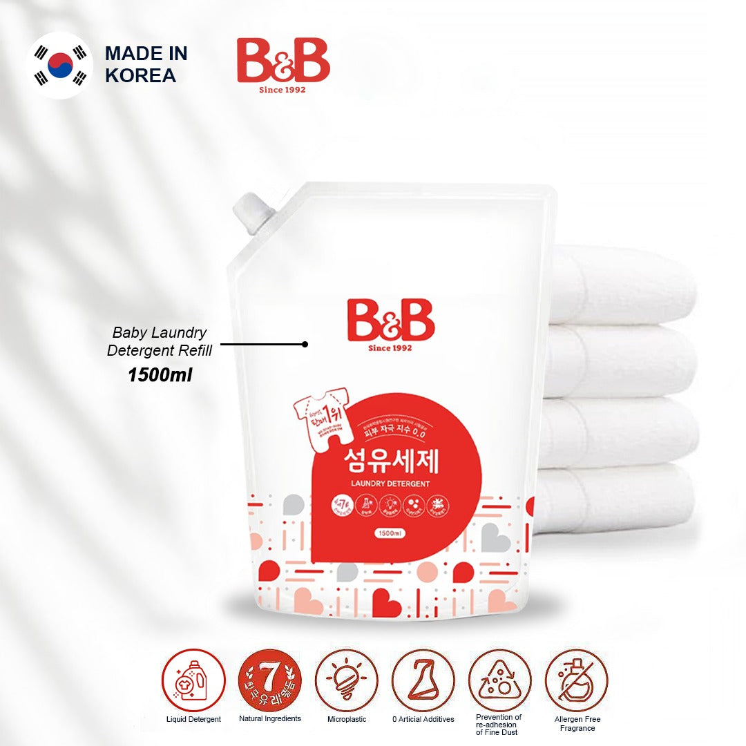 B&B BABY LAUNDRY DETERGENT REFILL 1.5L