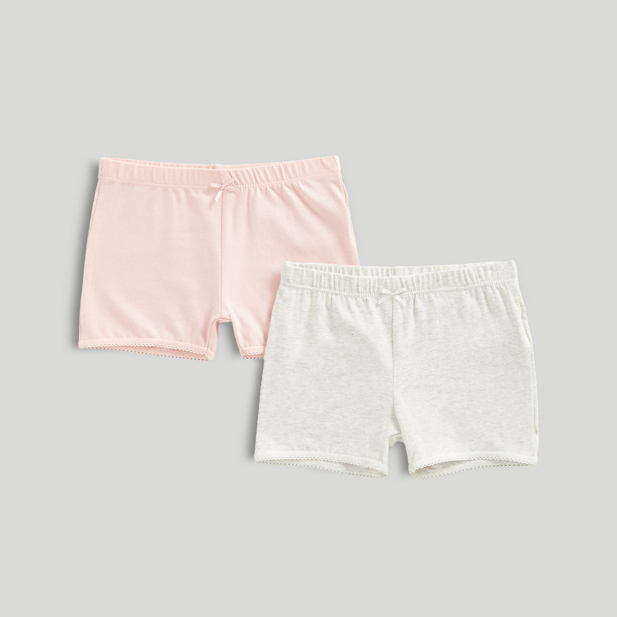 Girls Boyshort Panties Pink & Beige 2pk