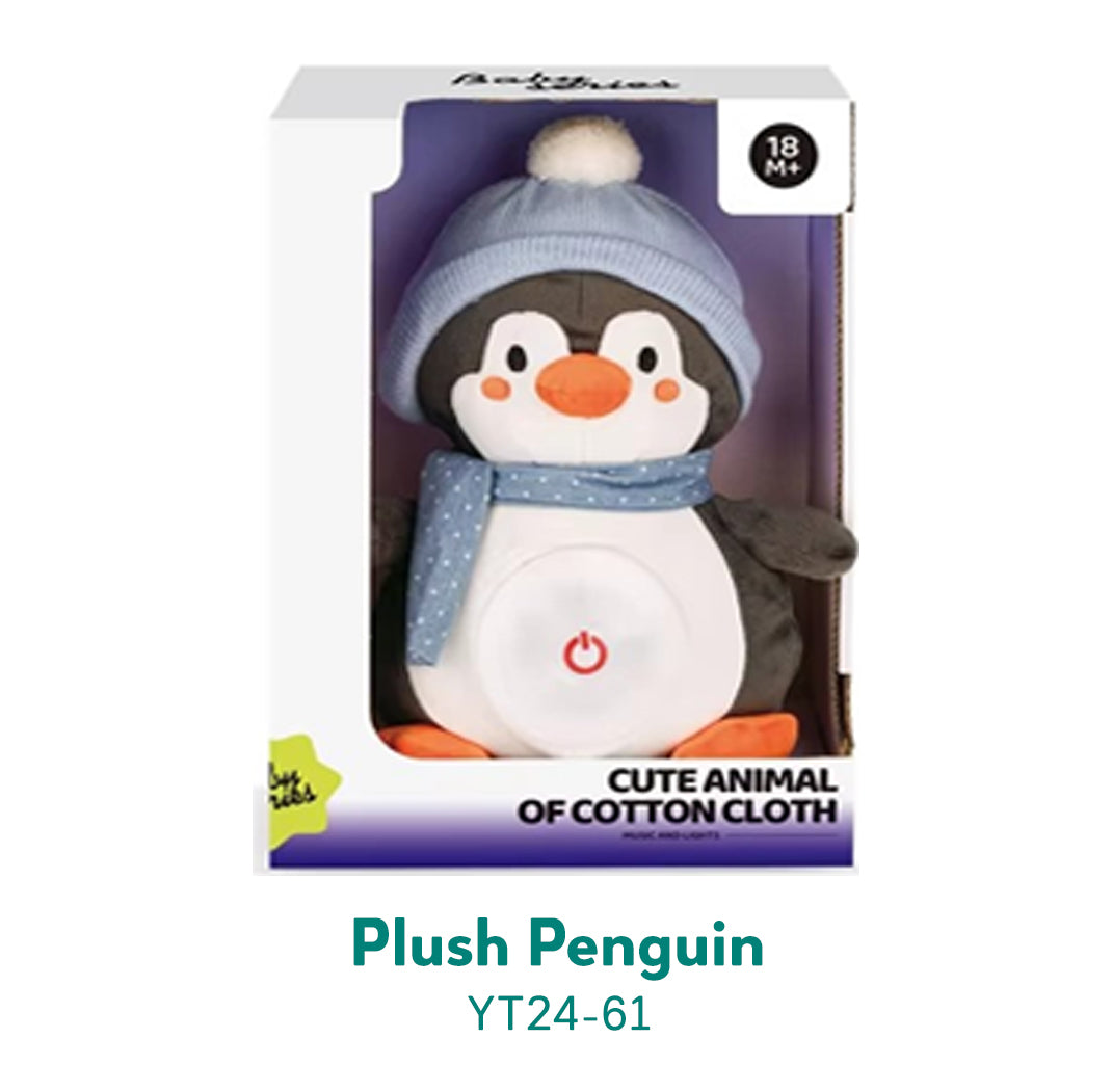 Lbb Plush Penguin With Light & Sounds