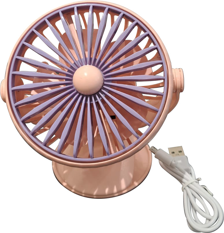 Stand mini fan with light