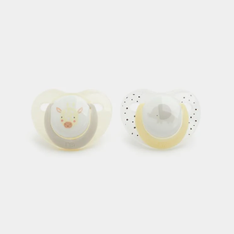 SOOTHER GIRAF/ELE 2PK