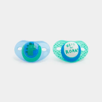 SOOTHER BLUE DINO 2PK