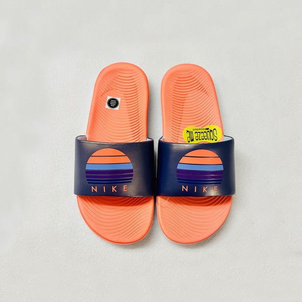 Nike Kids Kawa Se 2 Slide Sandals Purple Dust Bright Mango