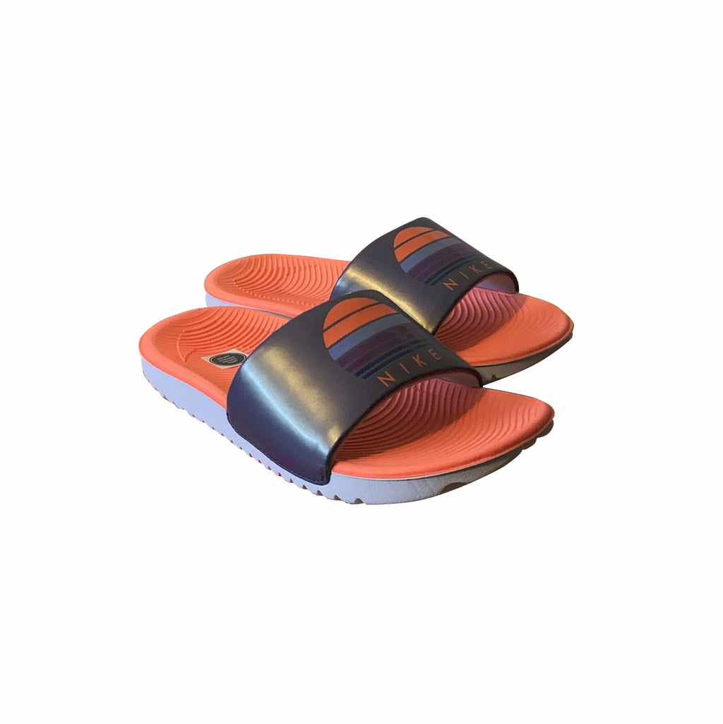 Nike Kids Kawa Se 2 Slide Sandals Purple Dust Bright Mango