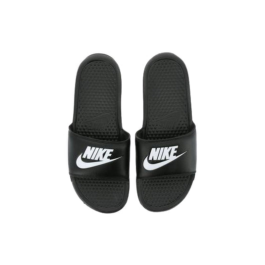 Nike Slide Sandals Youth Kawa Black White