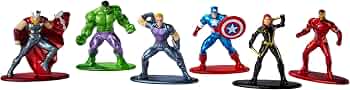 Jada Nano Metal Figures Marvel War 6pcs