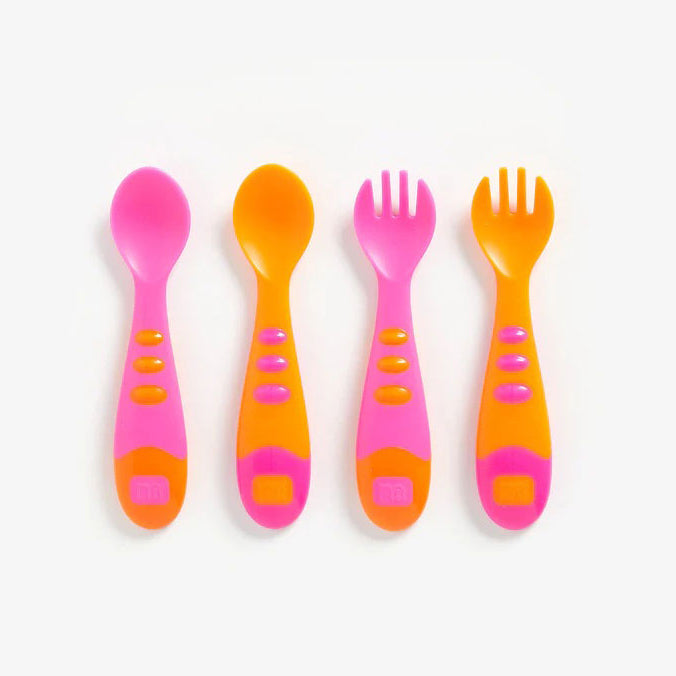 Easy Grip Spoon & Fork - Girl